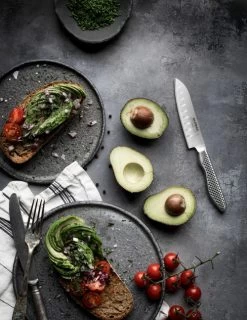 Global GS Series 4.5" Fluted Santoku (71GS57) -Global Store 71GS57 1 03161.1607472291