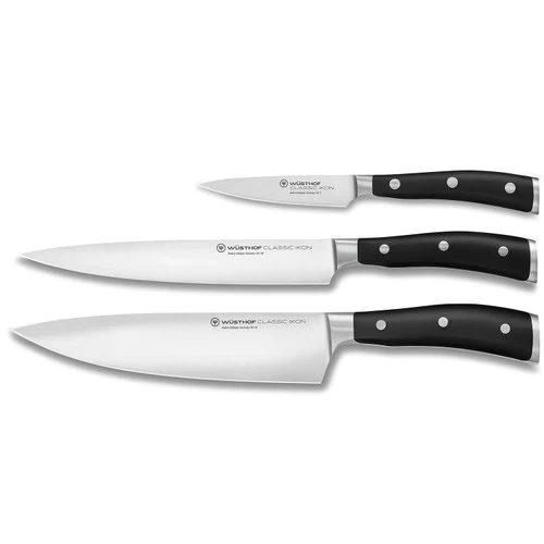 Wusthof Classic Ikon 3 Piece Knife Set (9601;1120360301) 2 Wusthof Classic Ikon 3 Piece Knife Set (9601;1120360301)