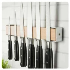 Bisbell Beech Wood 16" Magnetic Knife Bar (BMKR03-SPB) 7 Bisbell Beech Wood 16" Magnetic Knife Bar (BMKR03-SPB) -Global Store BMKR03 SPB 1 64443.1568151214