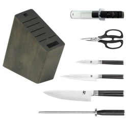 Shun Classic 7Pc Block Set With Sharpener - HOK Exclusive (DMS0720)