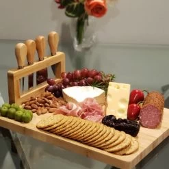Savoir Cheese Board Set With Stand (HX-9727) -Global Store HX 9727 Kussi Cheese Board Set Stand 5 65247.1620082594