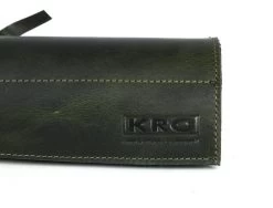 Knife Roll Company Leather Chef Knife Roll 6 Slot Green (KR-21-GR) -Global Store KR 21 GR Knife Roll Company Leather Chefs Roll 6 Slot Green KR22001 4 59233.1653600577