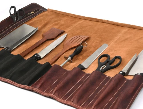 Knife Roll Company Torino Ranch Dark Brown 10 Slot (KR-TR-DB01; KR-53-Hardwax) - Image 8