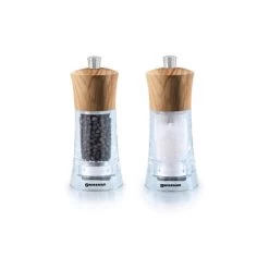 Swissmar Torre Salt And Pepper Mill Set Acrylic With Olive Wood 6" (SM-1502OL)