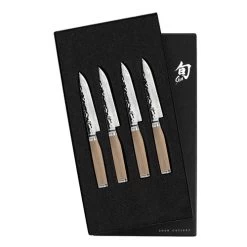 Shun Premier Blonde 4Pc Steak Set (TDMS0400W) -Global Store TDMS0400W shun premier blonde steak knife set 875379 2 67135.1687985492