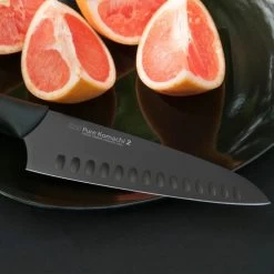 Kai PK2 6.5" Hollow Ground Santoku With Sheath Black (AB5085) 5 Kai PK2 6.5" Hollow Ground Santoku With Sheath Black (AB5085) -Global Store ab5085 Kai PK2 Santoku Black 875374 2 58548.1612563135