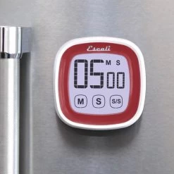 Escali Touch Screen Digital Timer Red (DR3-R) -Global Store dr3 r Escali Touch Screen Digital Timer Red 673003 4 05789.1629746844